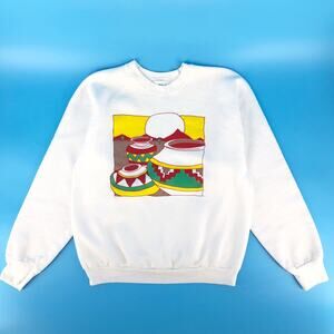 90s Native American pottery crewneck sweatshirt 1990s vintage